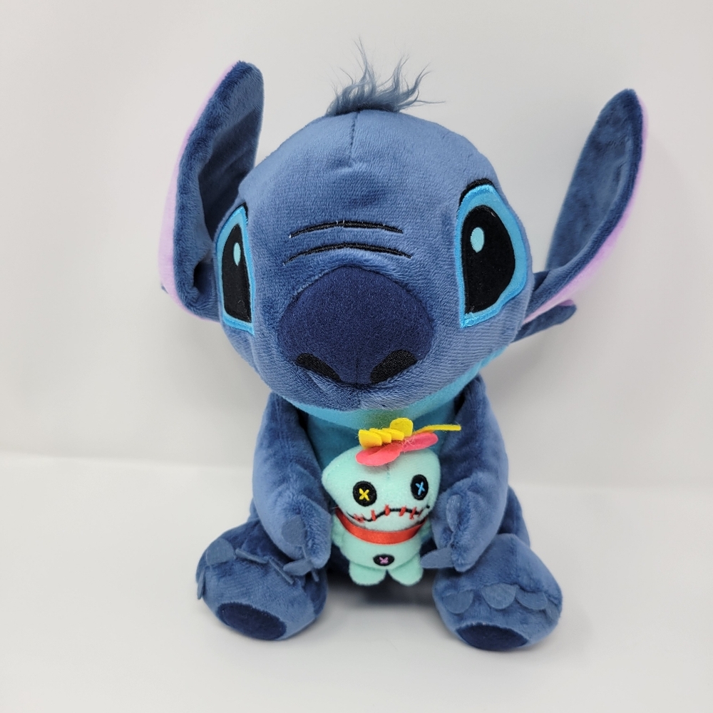 Hong Kong Disneyland Stitch EARS UP Plush Holding Scrump Authentic Disney Parks